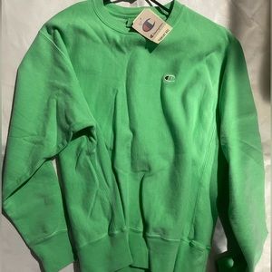 Champion pigment dye green. Brand new with tags size large